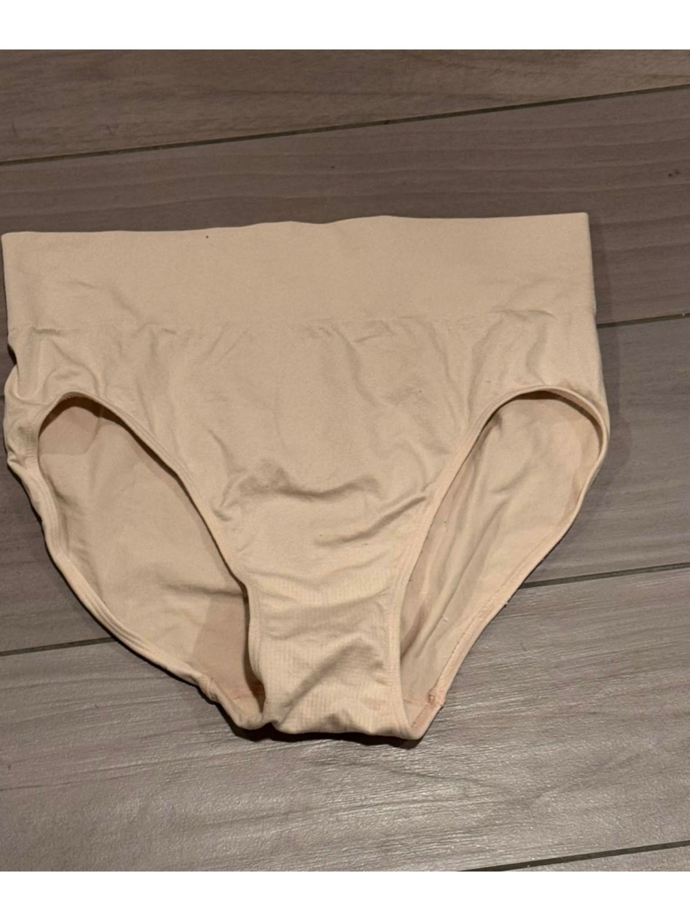 Hanes High-Waist Seamless Briefs in Nude 2X
